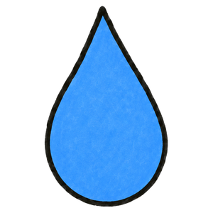 A single drop of water